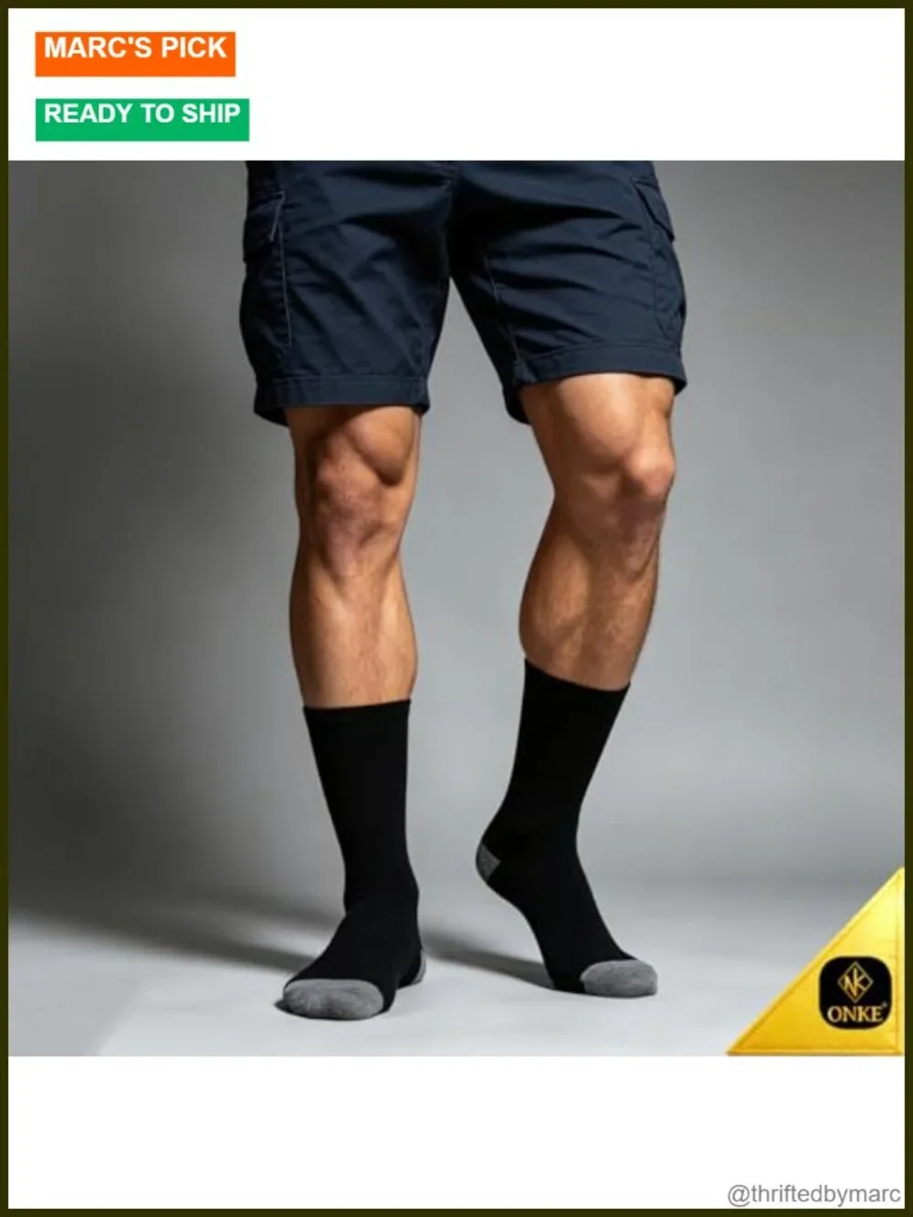 Athletic Socks Crew Heavy Cushion Moisture Wicking Cotton Blend Arch Support
